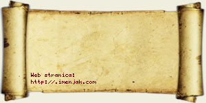 Danica Tasić vizit kartica